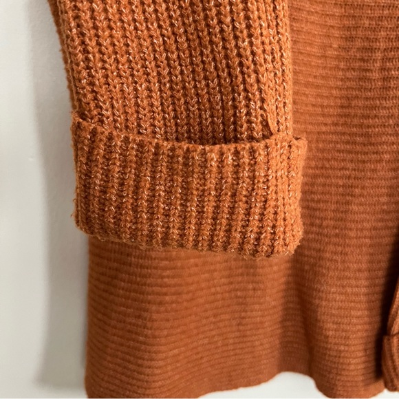 Pilcro Orange Knit Cowl Neck Sweater - Picture 4 of 9